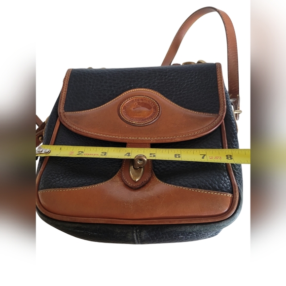 Vintage Dooney & Bourke Black AWL Square Carrier Messenger/Crossbody Bag - Picture 16 of 16